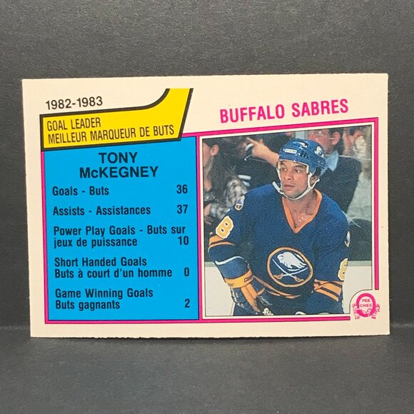 1983-84 O-Pee-Chee OPC Hockey - #60 Tony McKegney TL - Buffalo Sabres - Picture 1 of 2